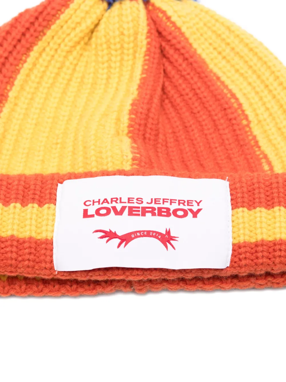 Charles Jeffrey Loverboy Pompom Beanie Hat In Multi