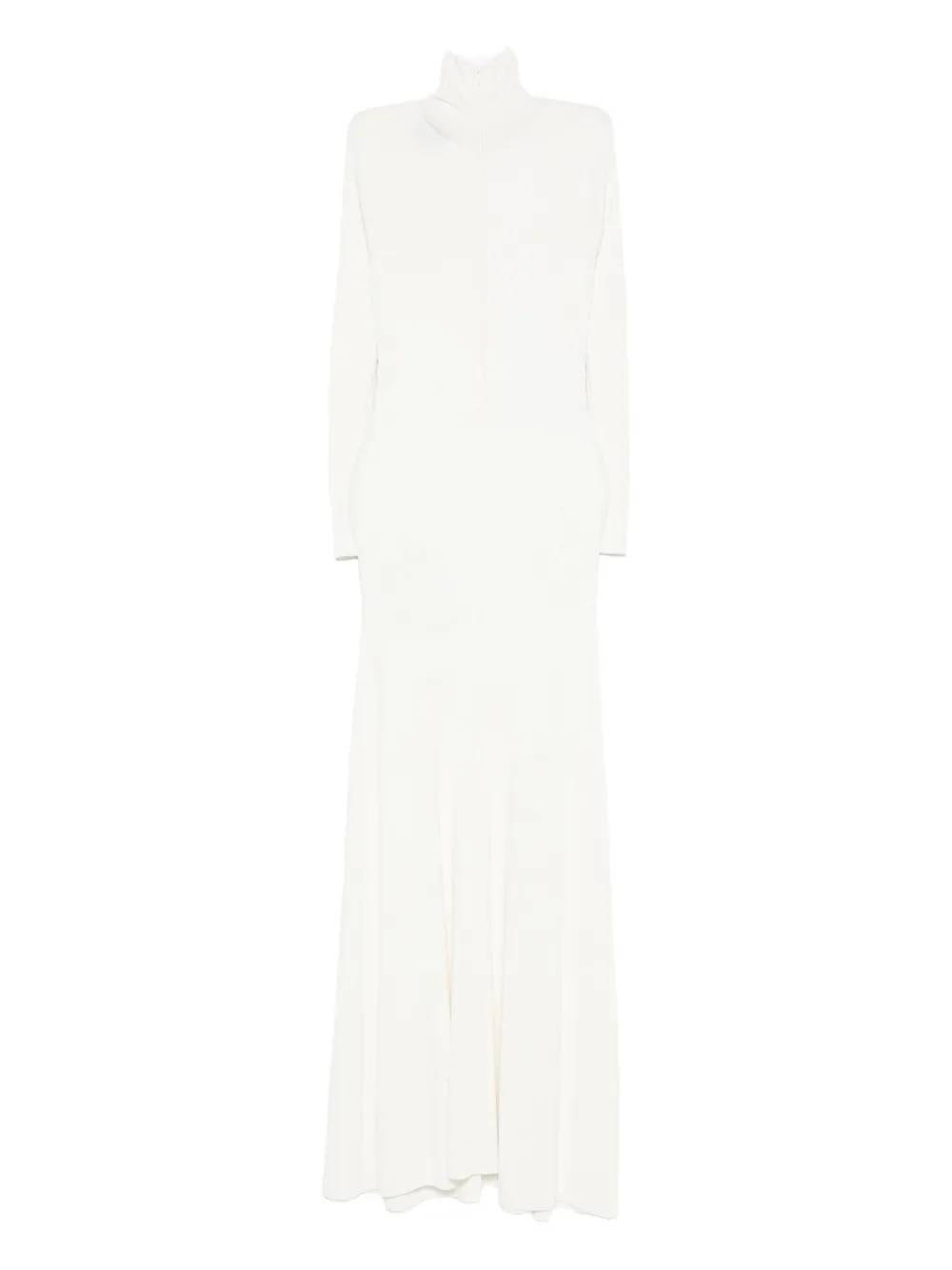 Coperni Ribgebreide maxi-jurk - Wit