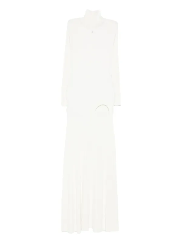 Coperni ribbed-knit Dress | White | FARFETCH
