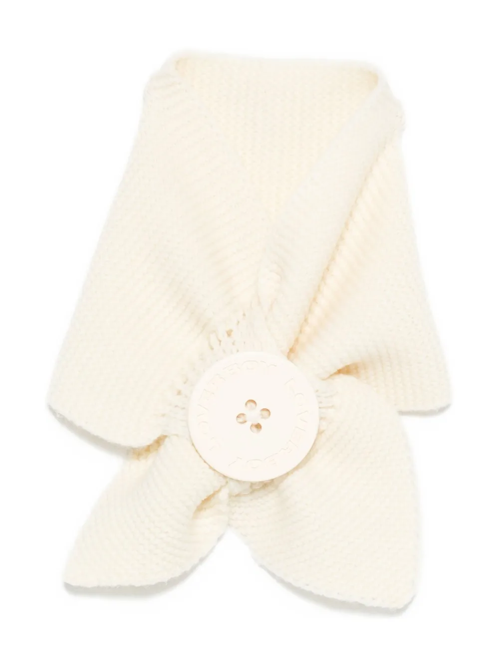 Charles Jeffrey Loverboy Cyclops button-detail scarf | White | Image 1