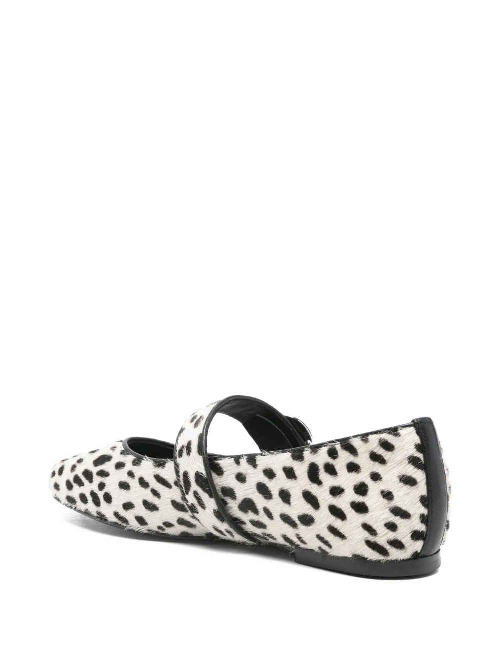 Coperni Leather Ballet Flats In Animal Print