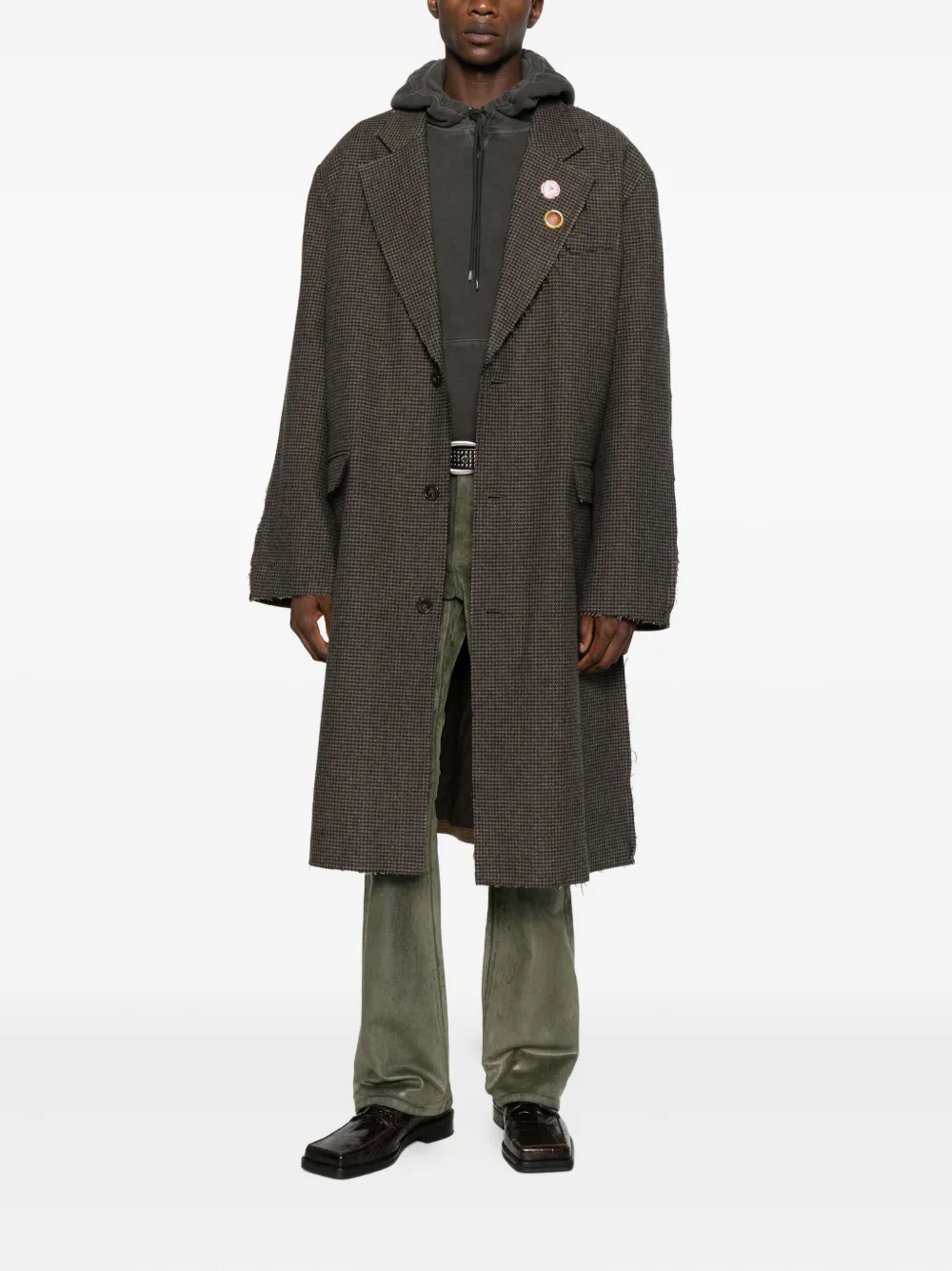 Martine Rose check-pattern coat | Single Breasted Coats | Image 2