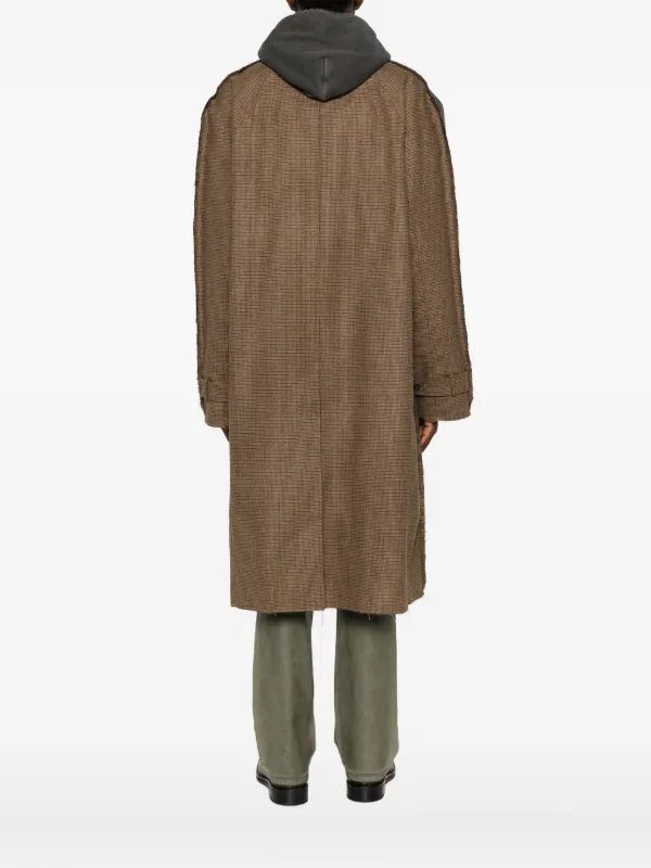 Martine Rose check-pattern Coat | Brown | FARFETCH