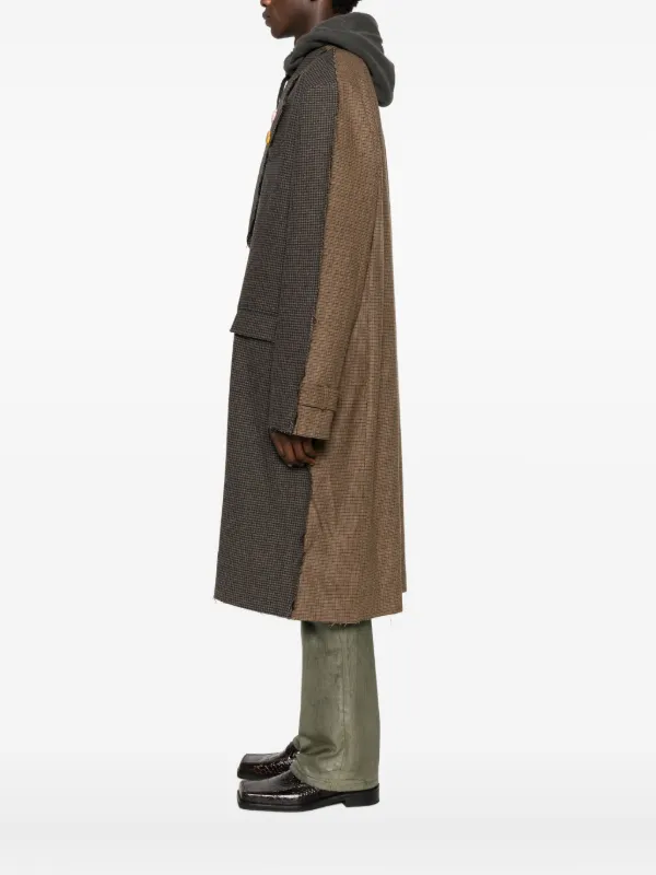 Martine Rose check-pattern Coat | Brown | FARFETCH