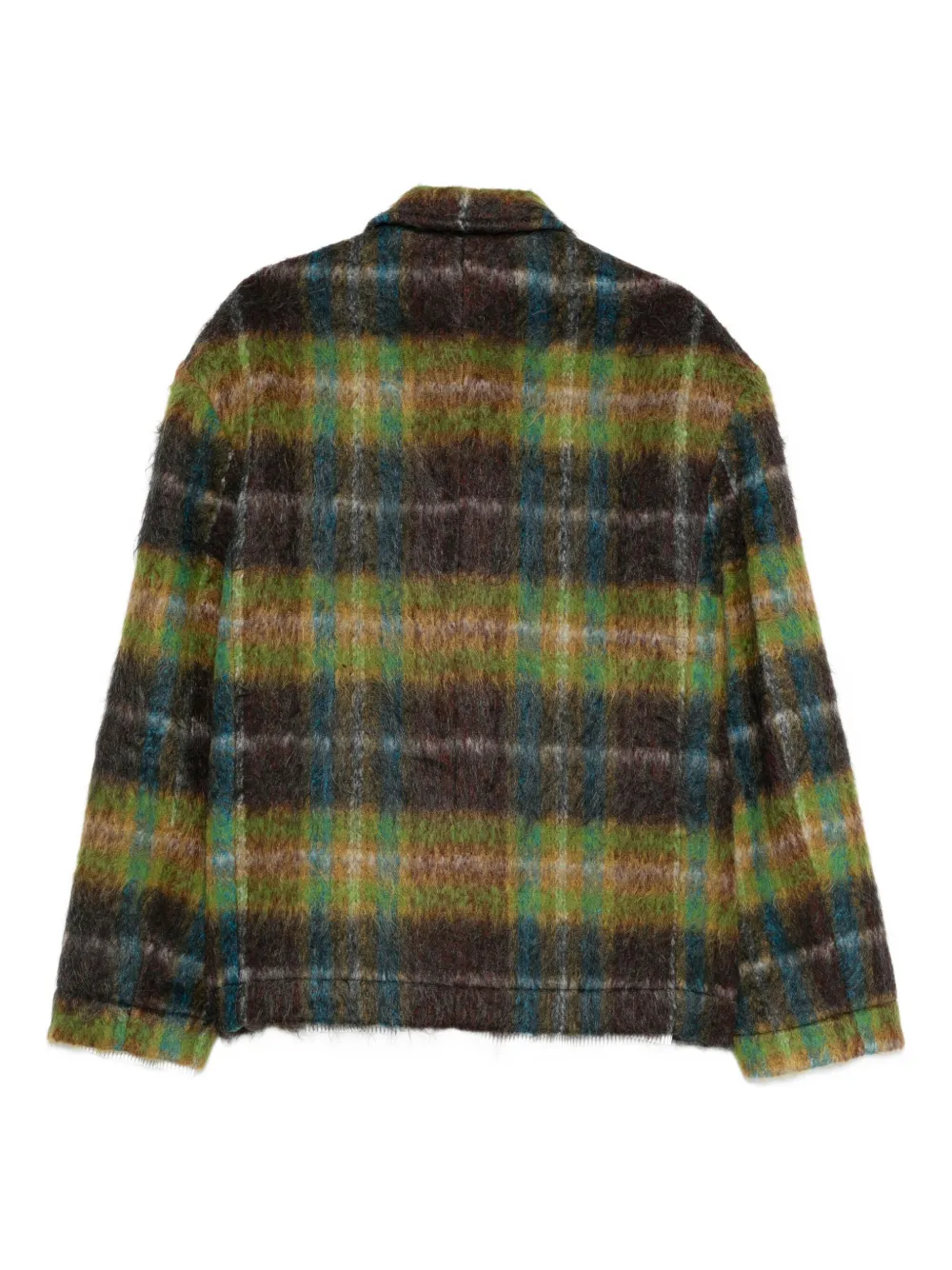 Charles Jeffrey Loverboy Chore Plaid Blazer In Green