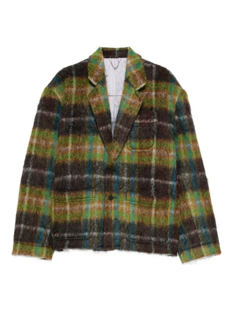 Charles Jeffrey Loverboy Chore plaid blazer