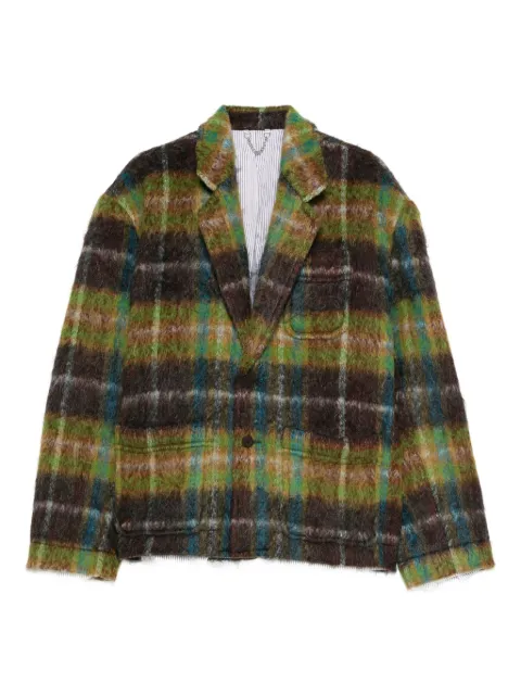 Charles Jeffrey Loverboy Chore plaid blazer
