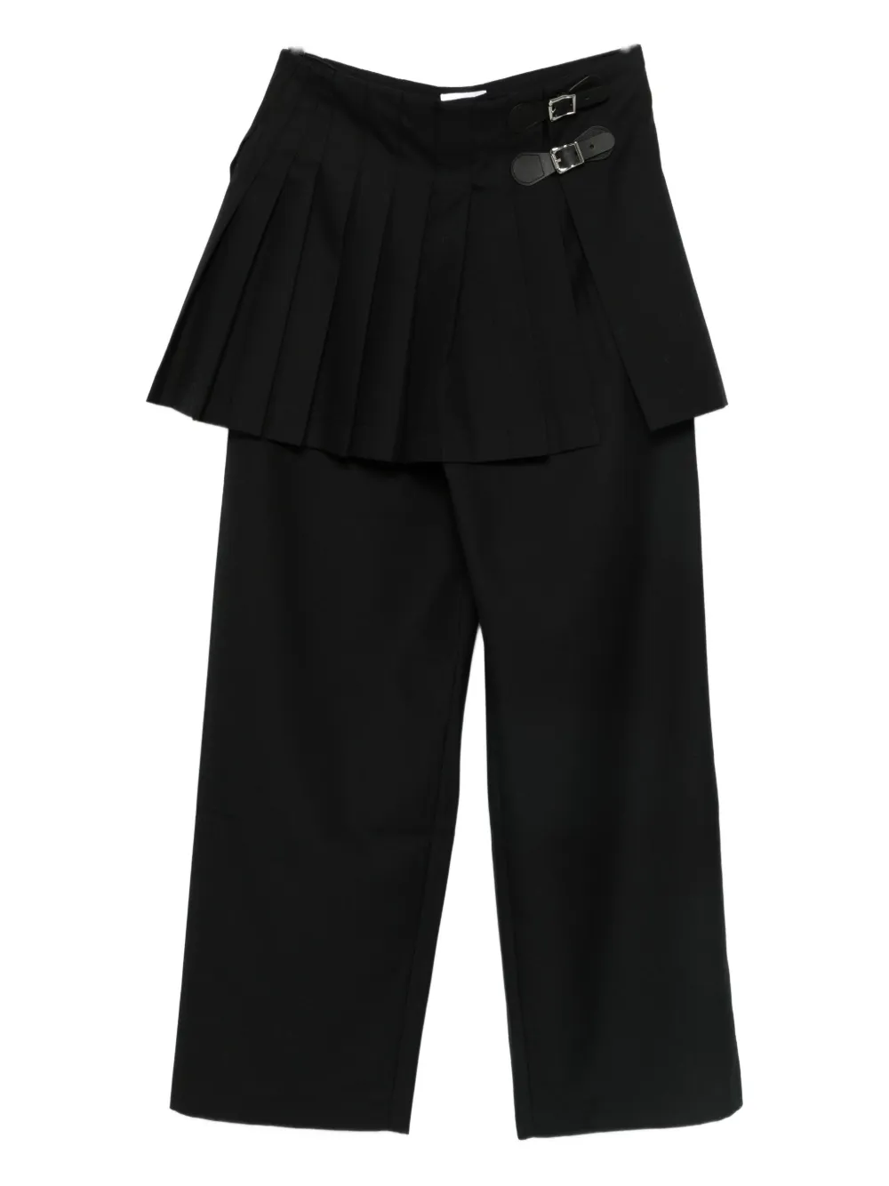 Charles Jeffrey Loverboy pleated wide-leg trousers | Black | Image 1