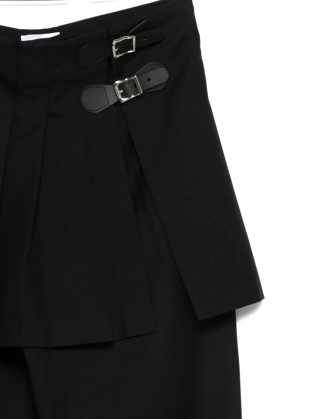 Charles Jeffrey Loverboy Pleated Wide-leg Trousers In Black