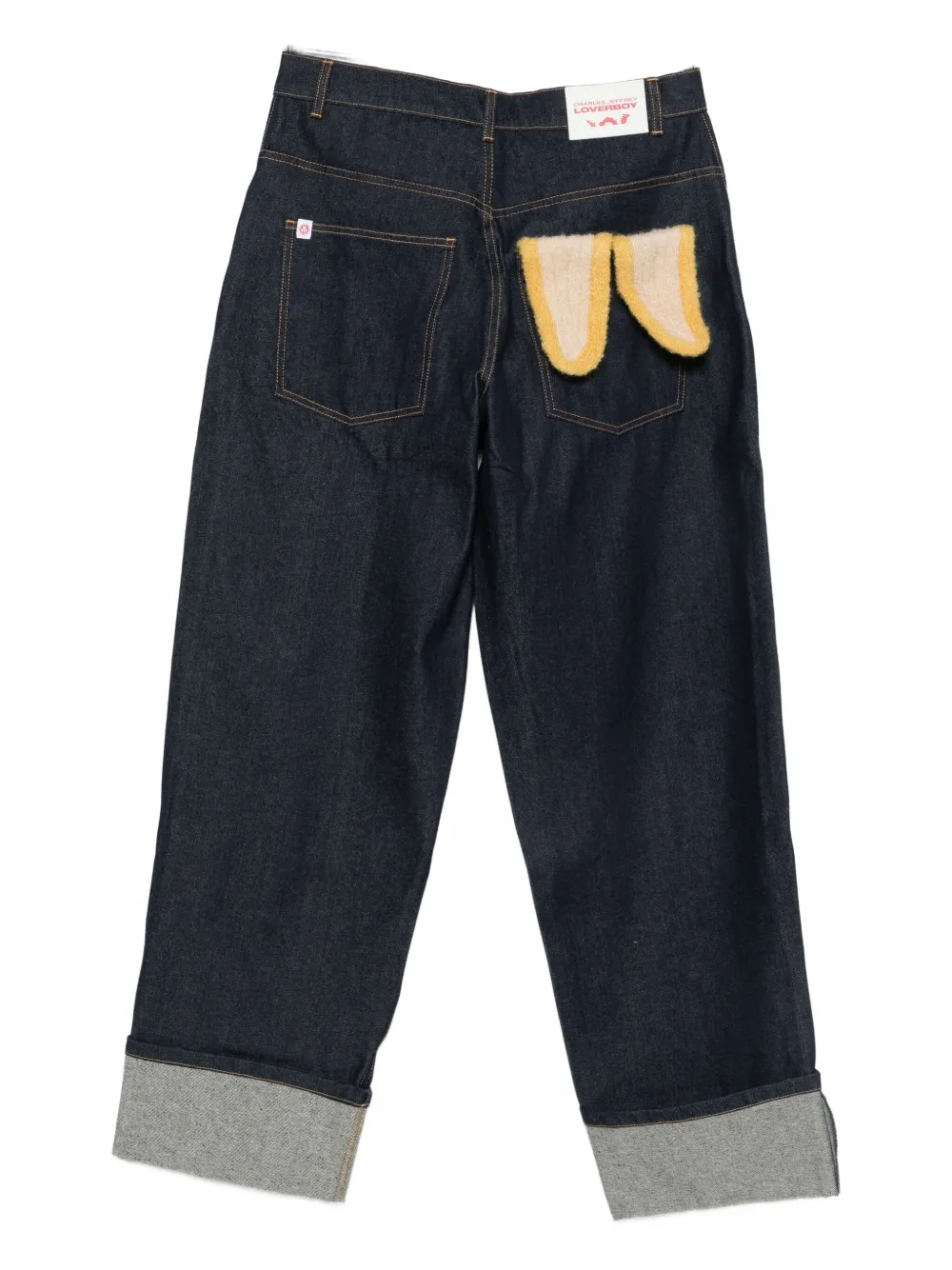 Charles Jeffrey Loverboy Jeans met wijde pijpen - Blauw