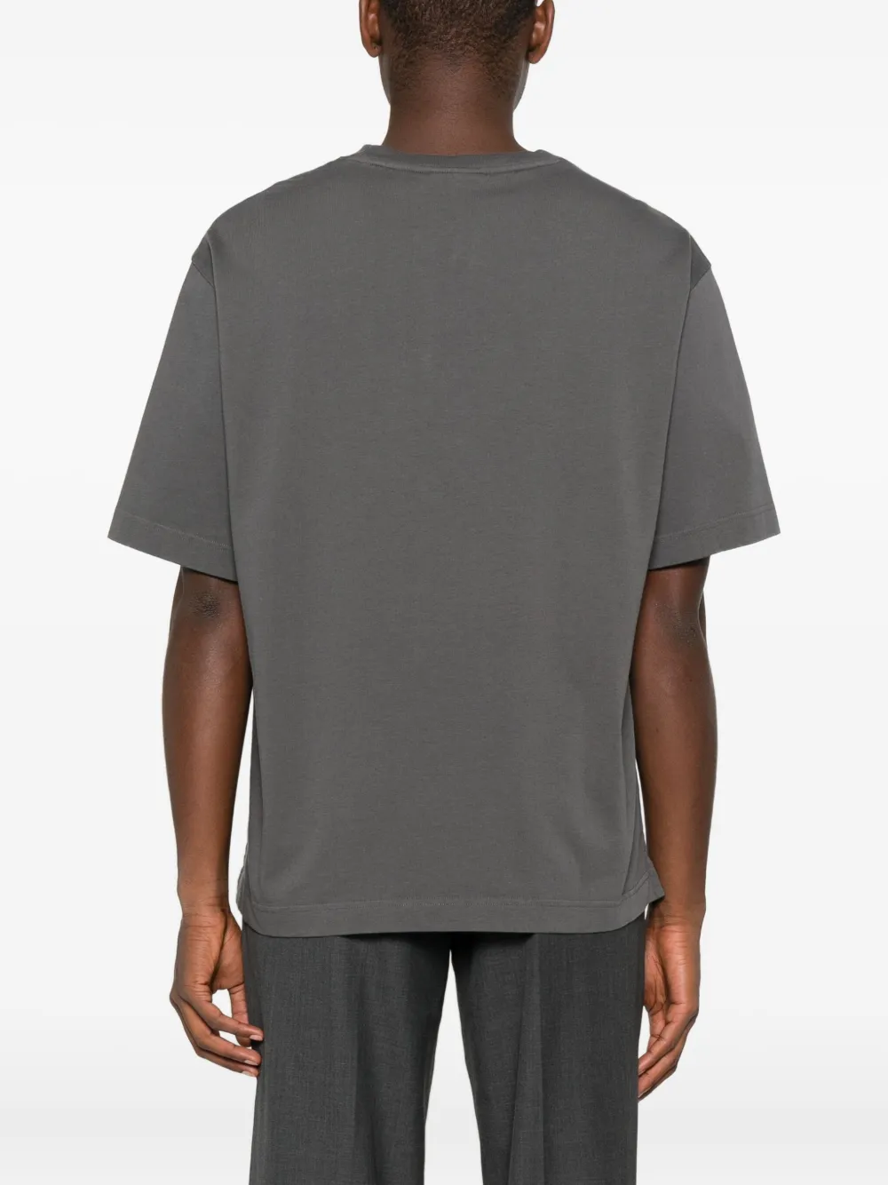 Maison Kitsuné T-shirt met vossenkop Grijs