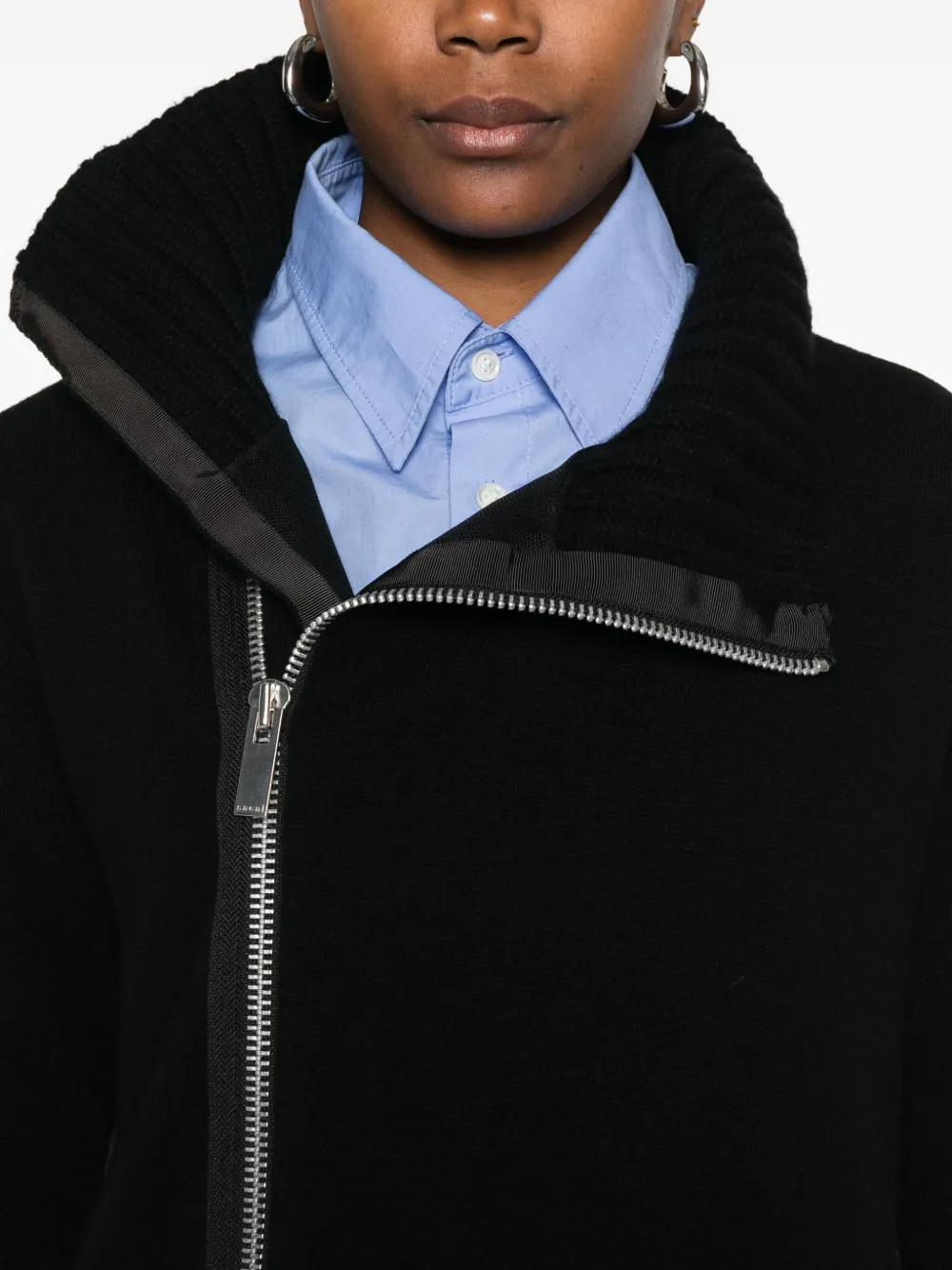 sacai Jack met vlakken Zwart