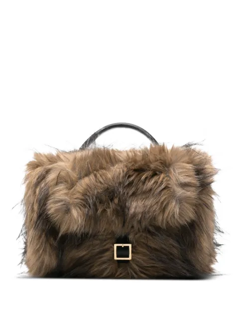 sacai tote de pelo artificial