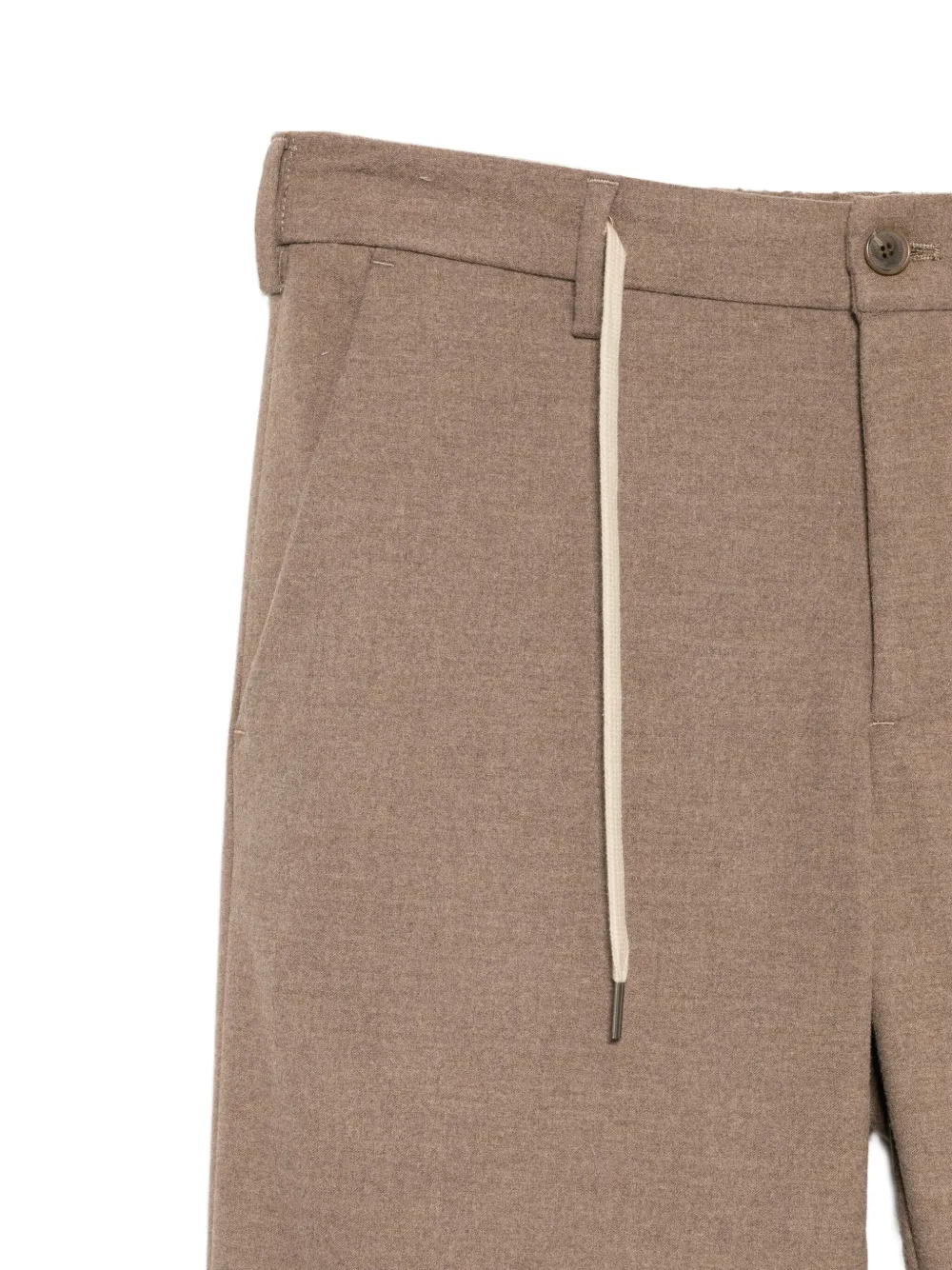 Myths Broek met trekkoordtaille Bruin