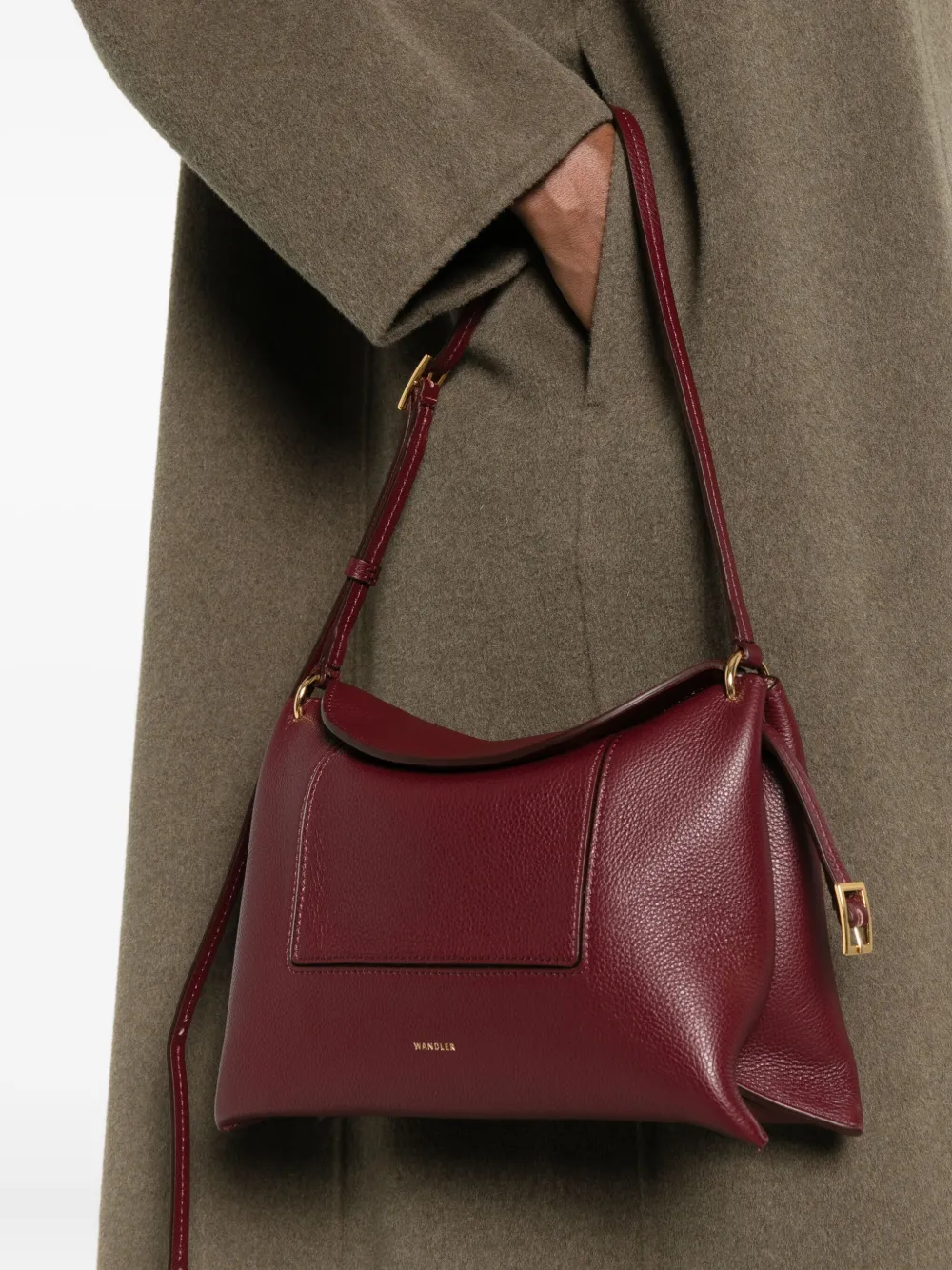 Wandler leather shoulder bag - Rood