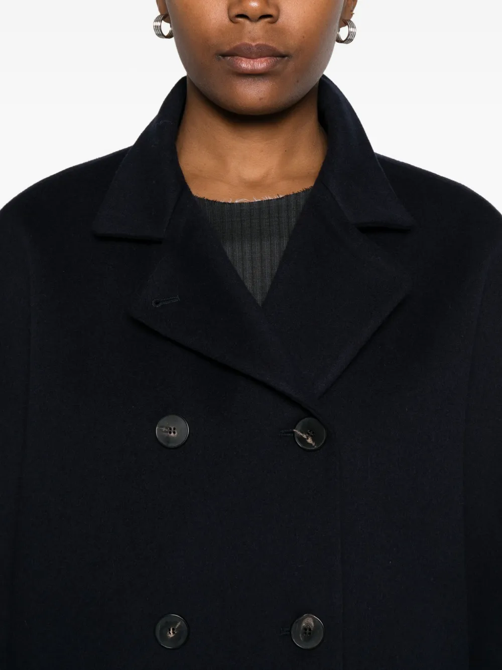 Alberto Biani Jas met dubbele rij knopen Blauw