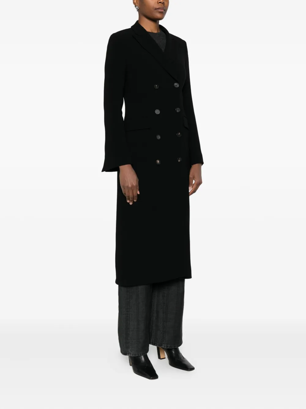 Alberto Biani Jas met dubbele rij knopen Zwart