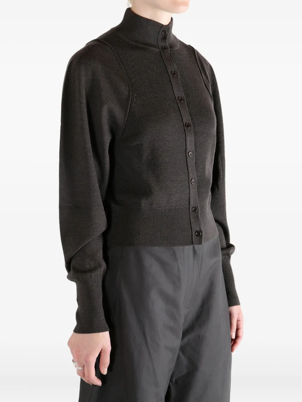 Amomento Funnel-neck Knitwear In Brown