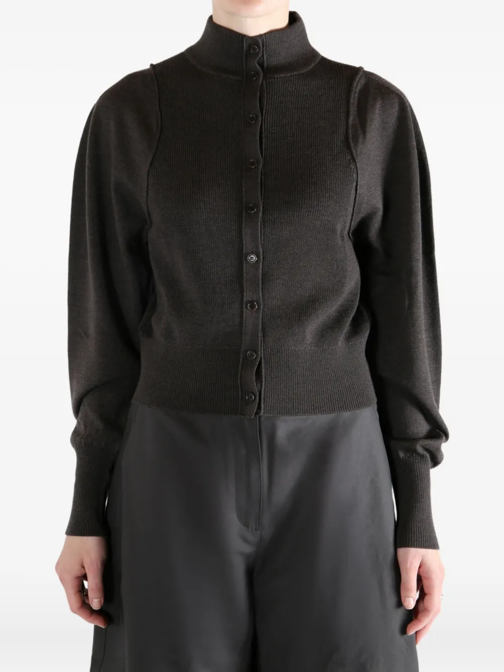 Amomento Funnel-neck Knitwear In Brown