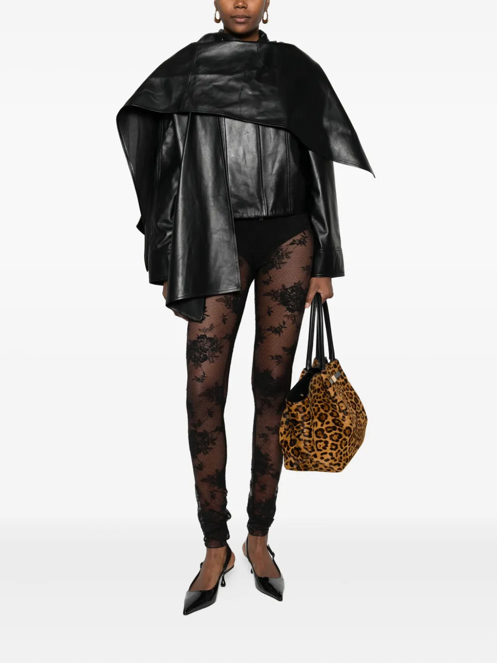 The Andamane Elastic Waist Leggings In Black