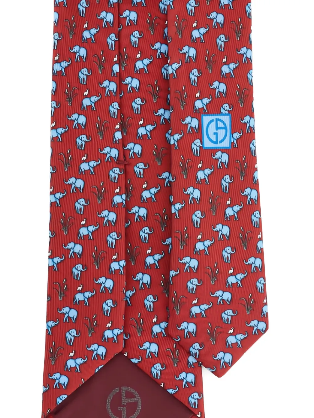 Giorgio Armani Patterned Tie In Brown