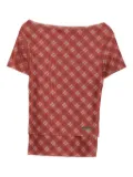 House of Sunny plaid t-shirt - Red