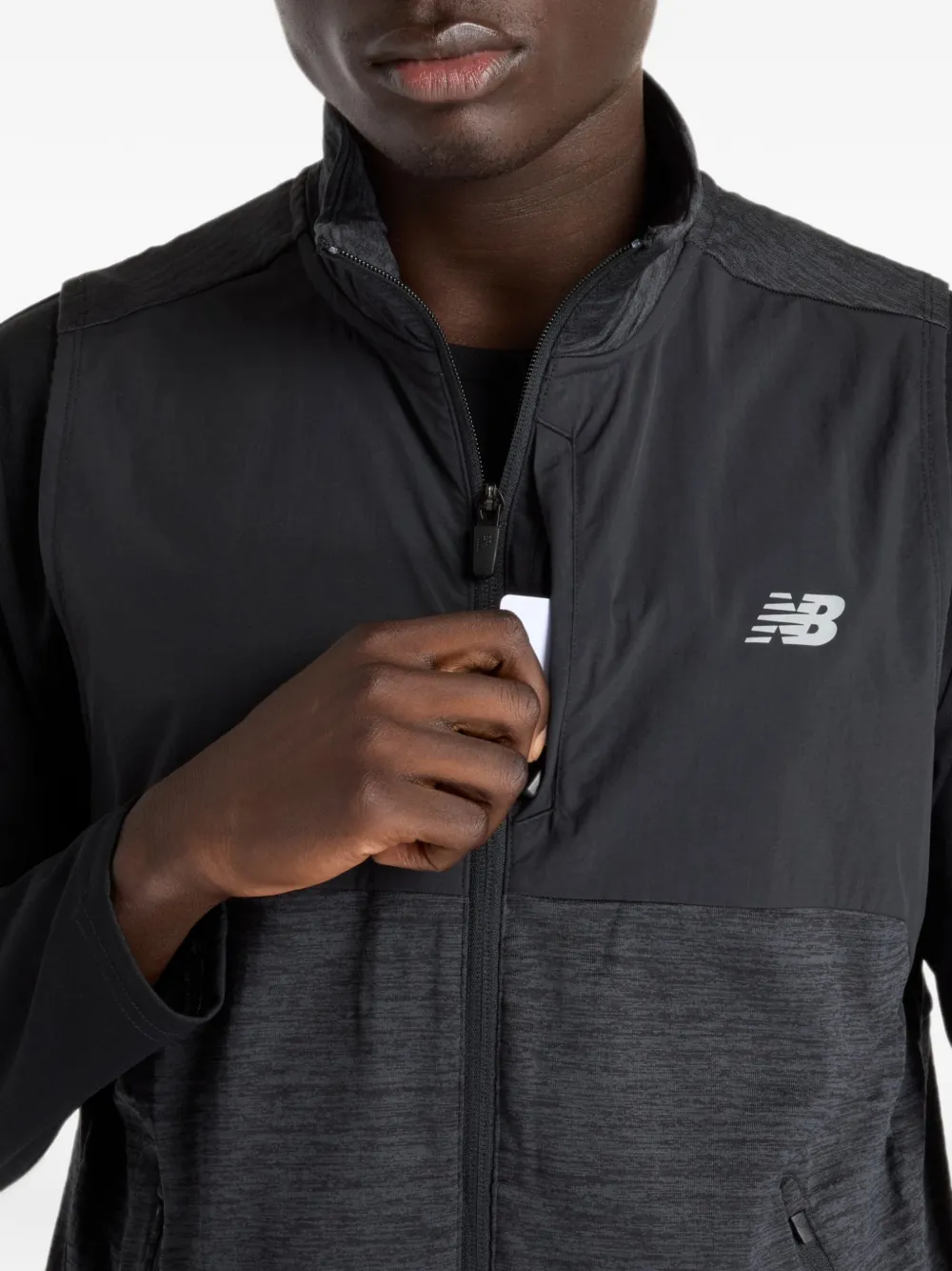 New Balance Grid bodywarmer Zwart