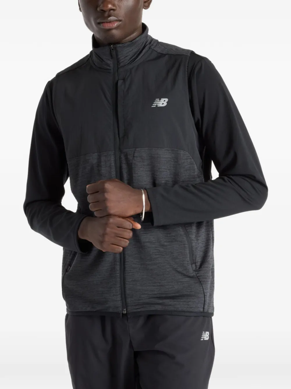 New Balance Grid bodywarmer Zwart