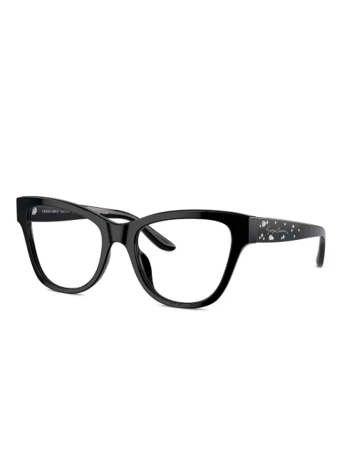 Giorgio Armani lentes con armazón cat eye y detalles