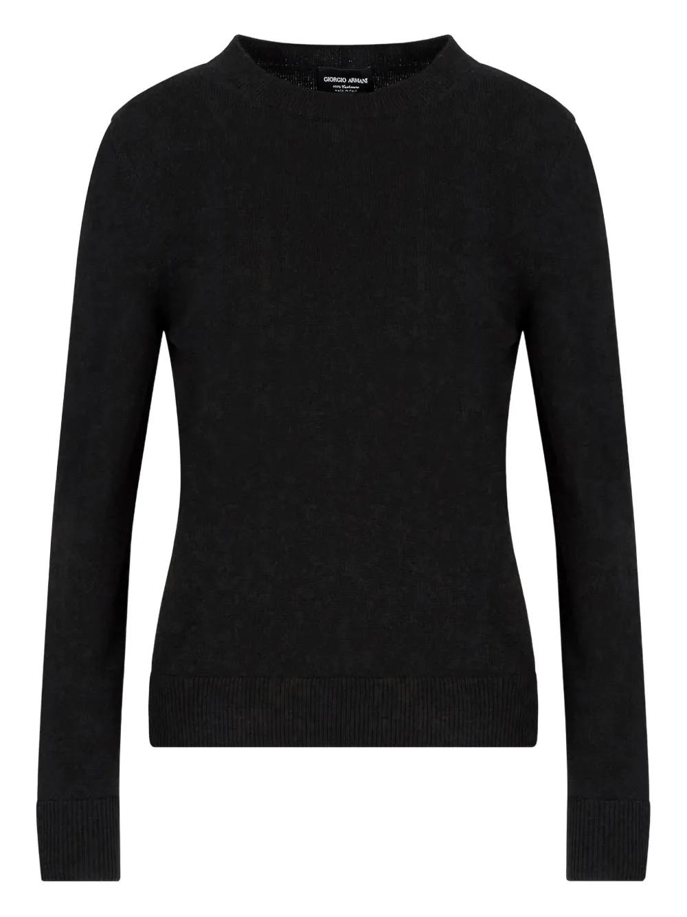 Giorgio Armani crew-neck cashmere sweater - Nero