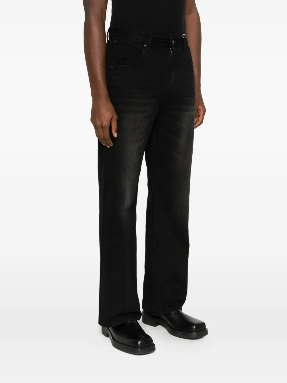 Tonywack Faded-effect Jeans In Black