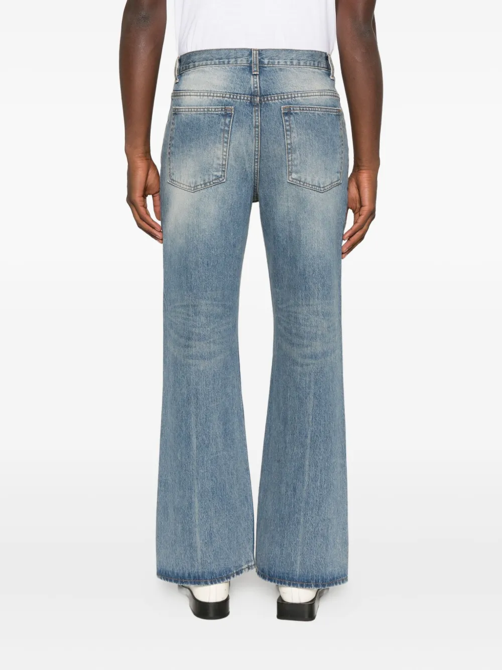 Tonywack Wide-leg Jeans In Blue