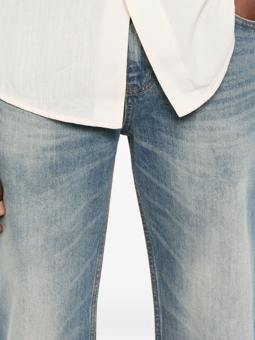 Tonywack Wide-leg Jeans In Blue