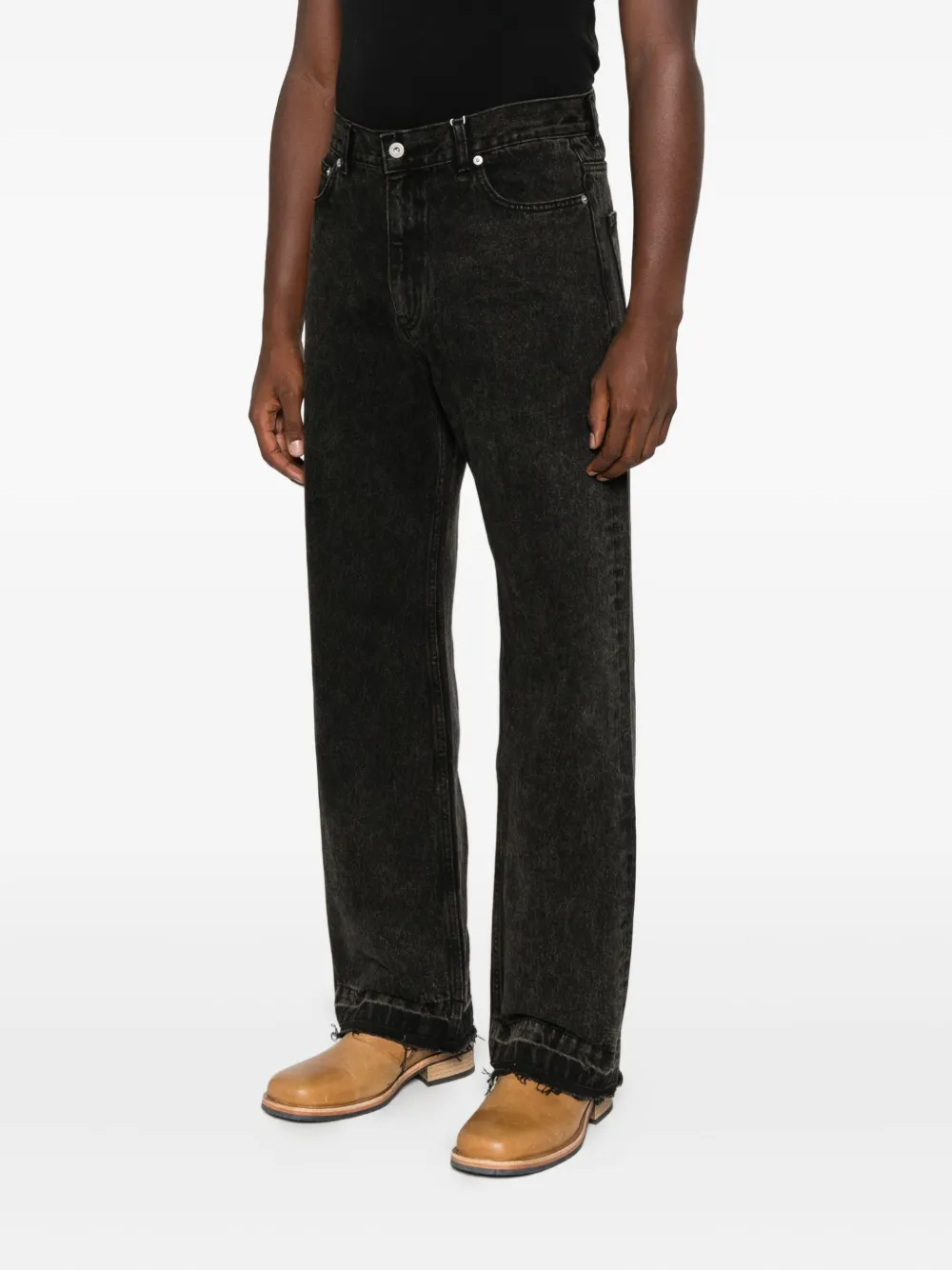Tonywack Straight-leg Jeans In Black