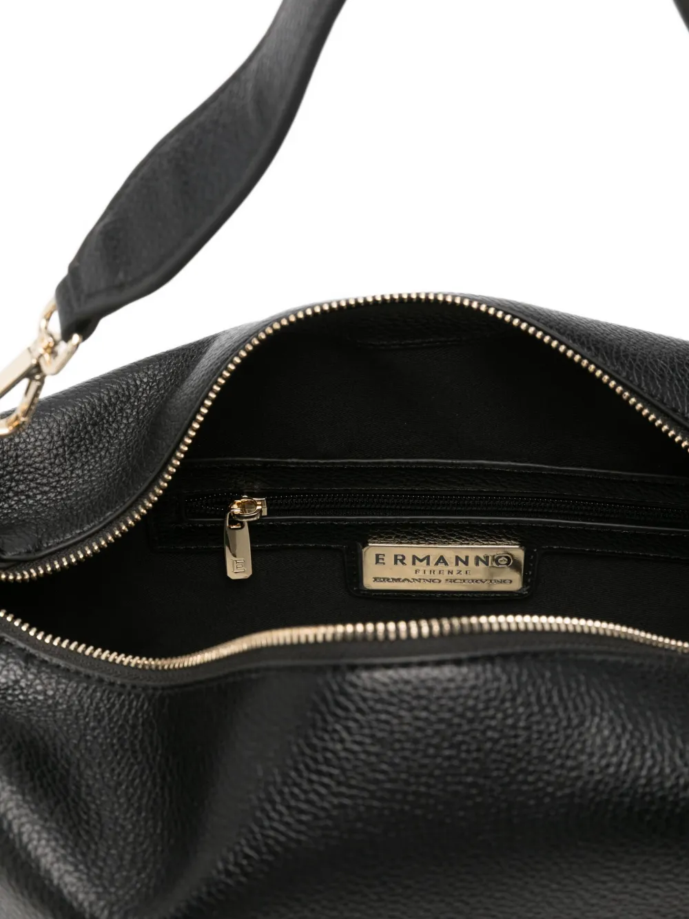 Ermanno Scervino Leather Tote Bag In Black