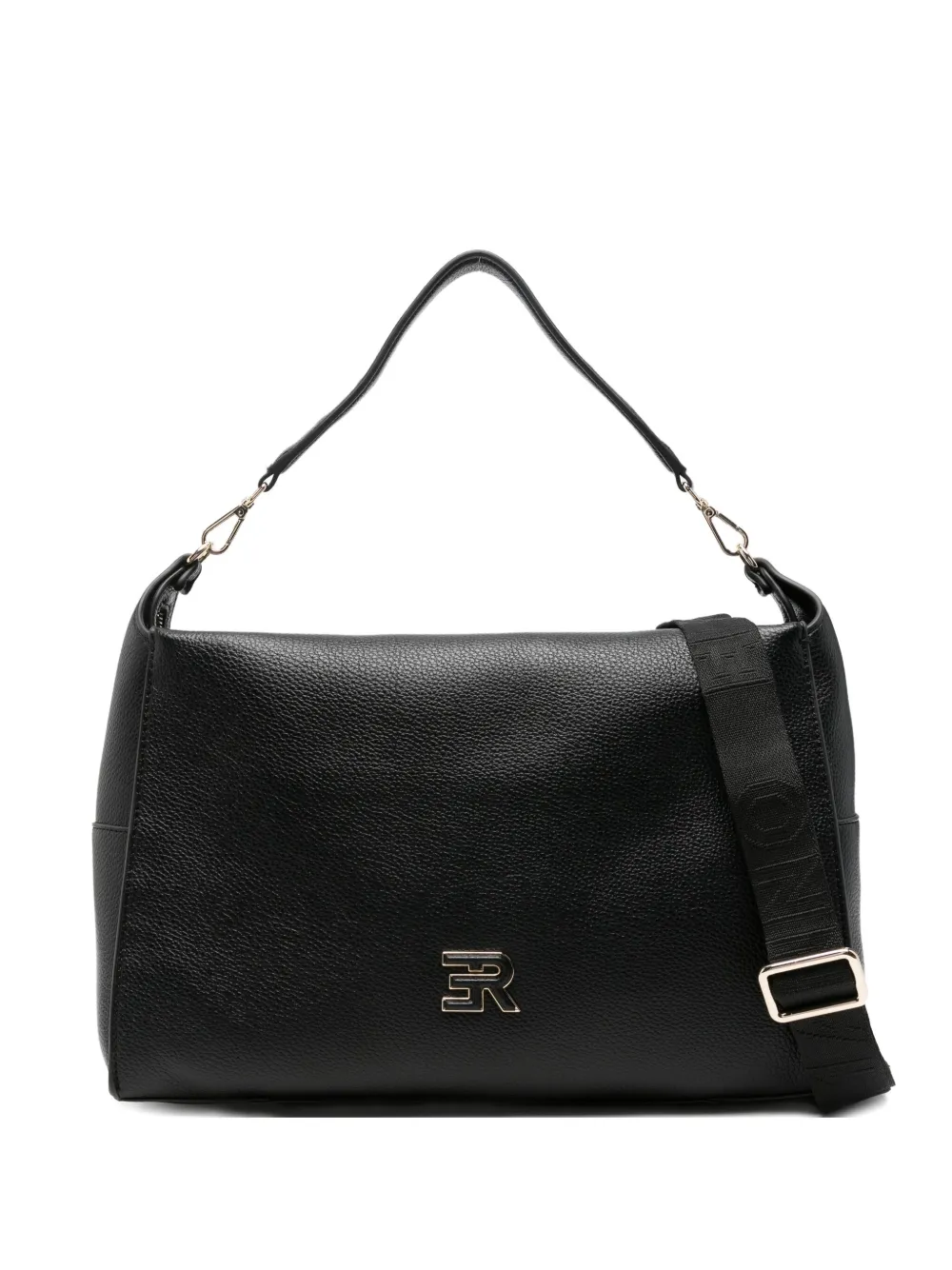 Ermanno Scervino Leather Tote Bag In Black