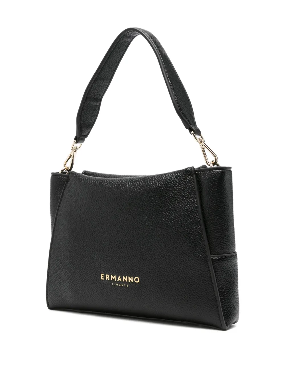 Ermanno Scervino Leather Satchel Bag In Black