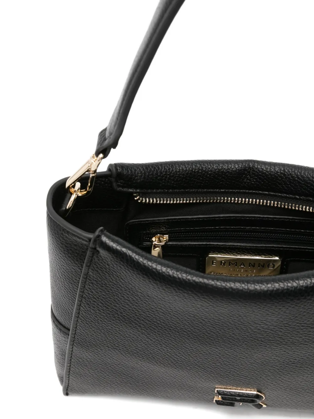 Ermanno Scervino Leather Satchel Bag In Black