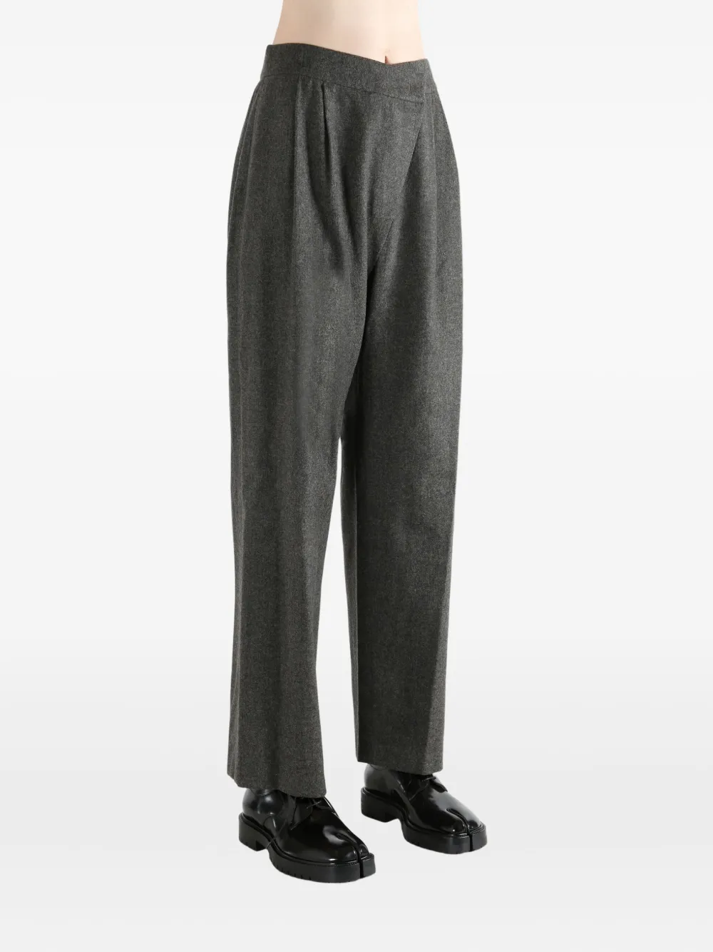Amomento high-waisted trousers - Grijs