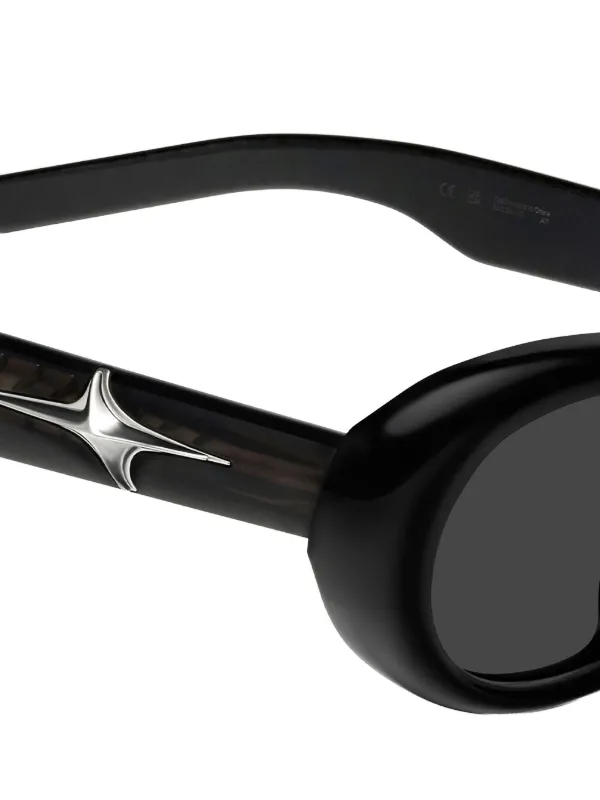 Gentle Monster Loco 01 star-detail Sunglasses | Black | FARFETCH