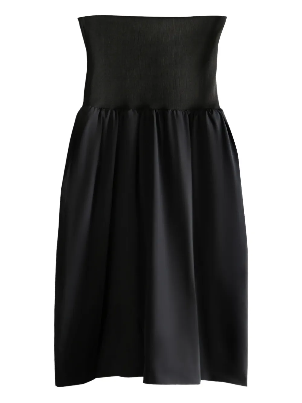 Amomento Side-pocket Midi Dress In Black