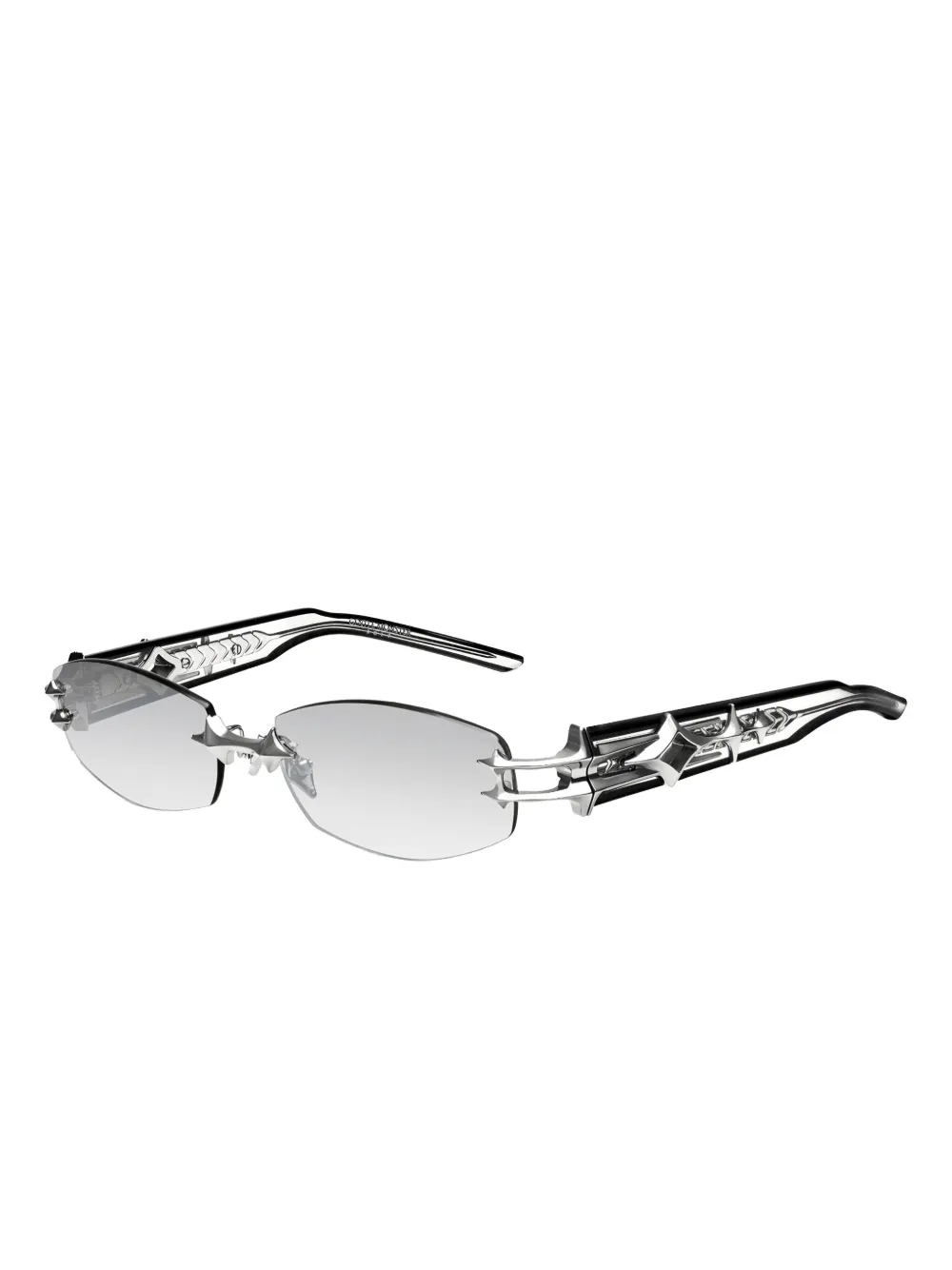 Gentle Monster Manifesto 02 bril verfraaid met ster Zilver