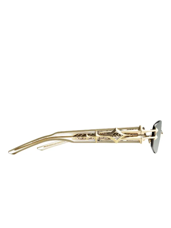 Gentle Monster Manifesto 031 star-embellishment Glasses | Gold