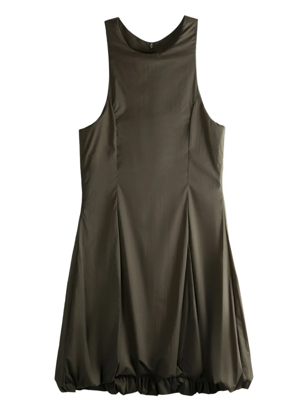Amomento robe mi-longue à fronces | marron | Image 1