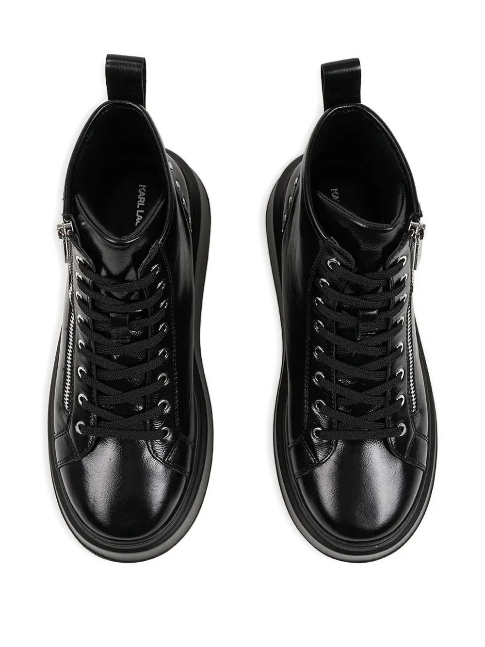 Karl Lagerfeld studded sneakers Zwart