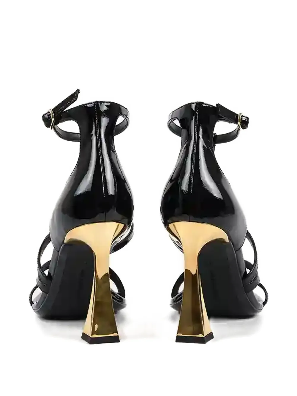 Karl Lagerfeld Slippers met logo-applicatie Zwart