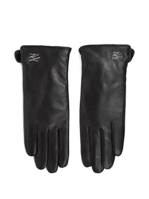 Karl Lagerfeld guantes con detalle del logo