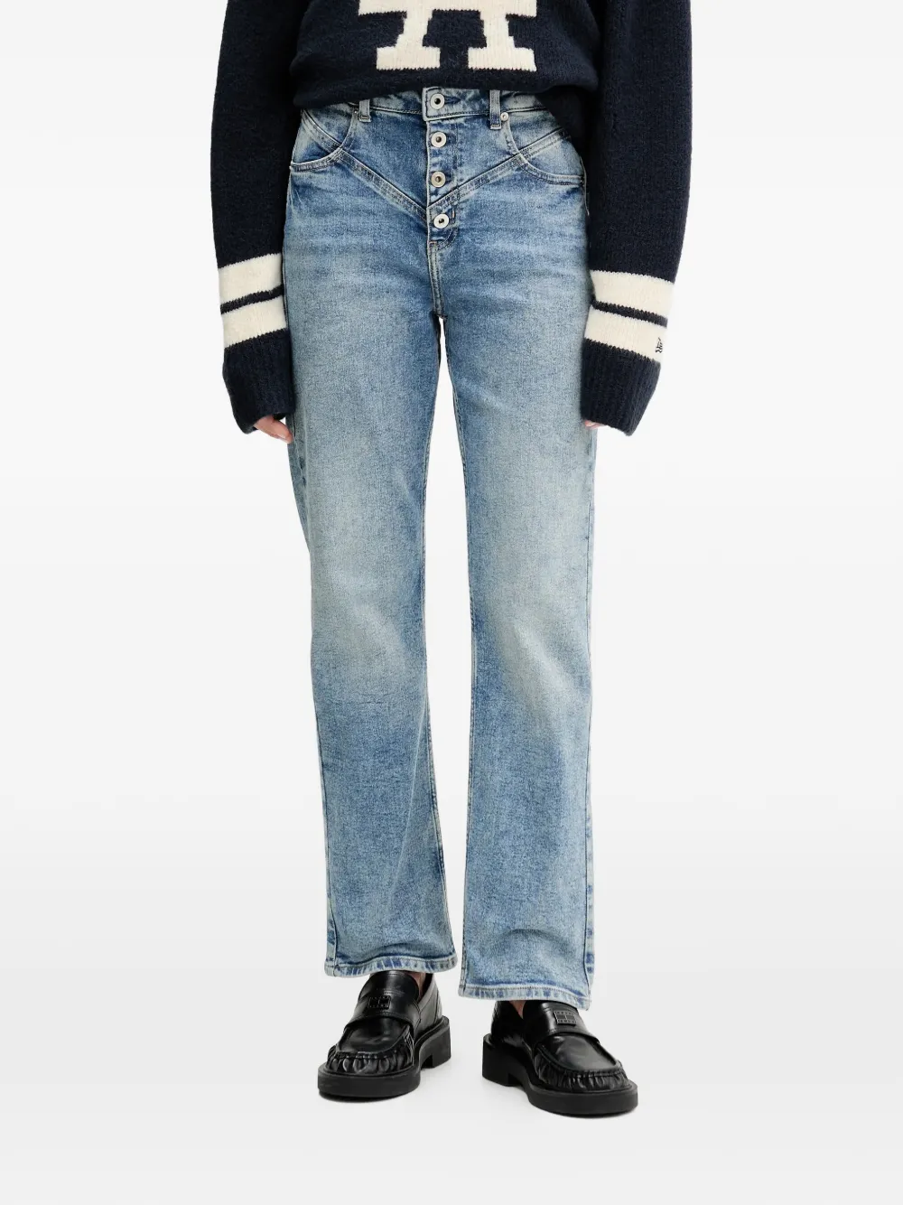 Karl Lagerfeld Jeans button jeans - Blu