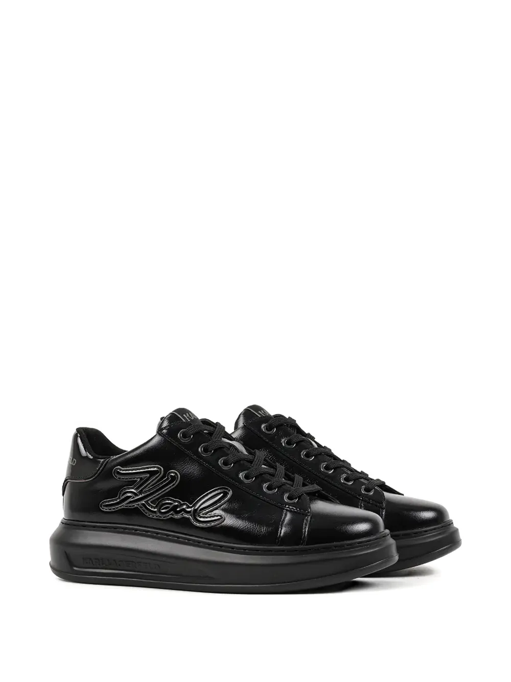 Karl Lagerfeld Signature Kapri sneakers - Zwart