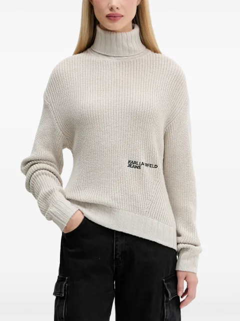 Karl Lagerfeld Jeans turtleneck logo sweater